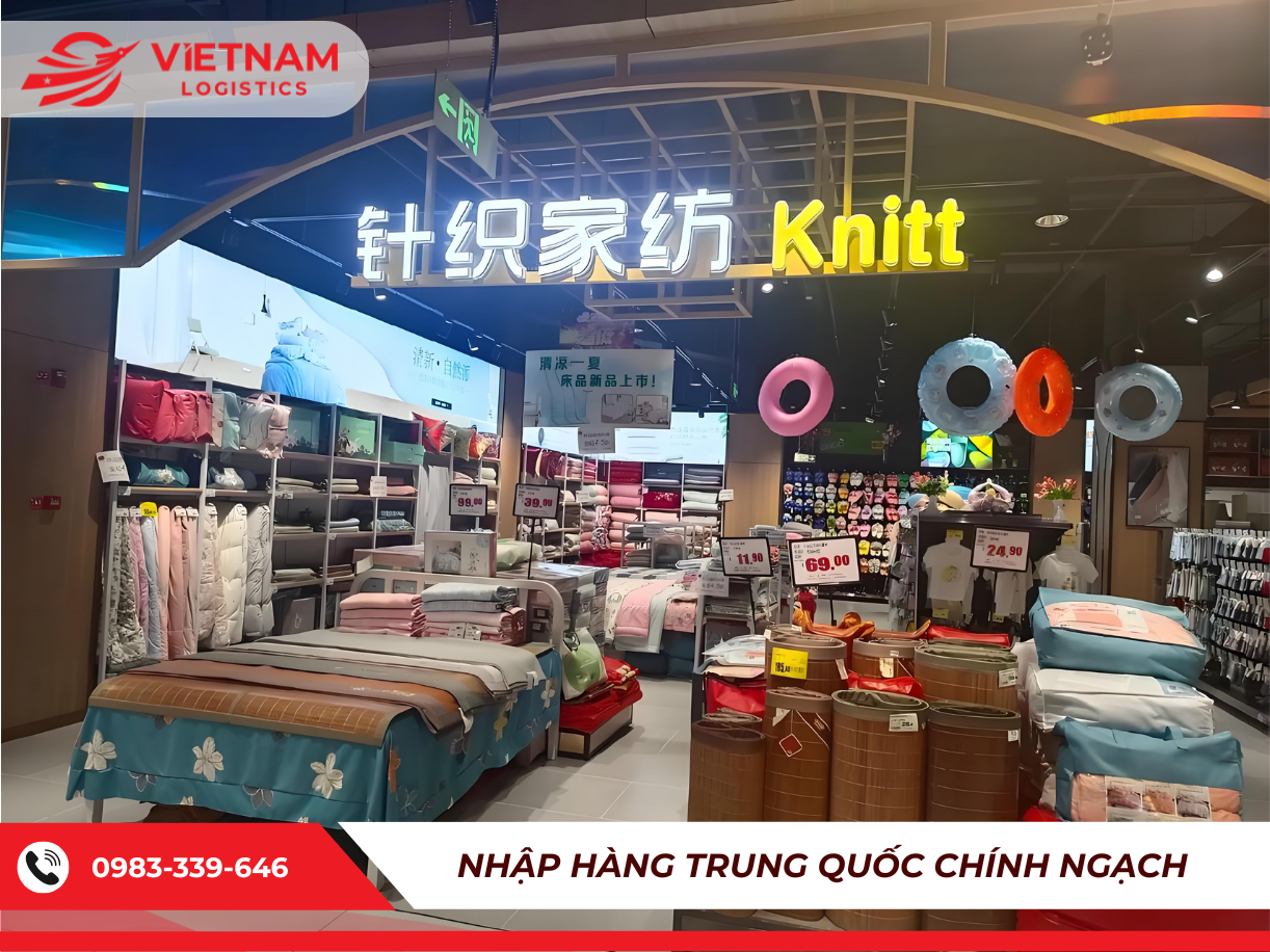 Chợ đầu mối chăn ga gối đệm Trung Quốc